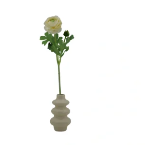 Ranunculus Buttercup Flower - White, 50 cm