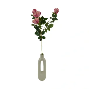 Tea Rose - 4 Head - Pink, 88 cm
