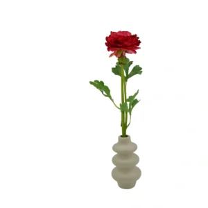Ranunculus Buttercup Flower - 2 Head - Red, 47 cm