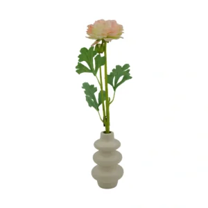 Ranunculus Buttercup Flower - 2 Head - Pastel - Pink, 47 cm