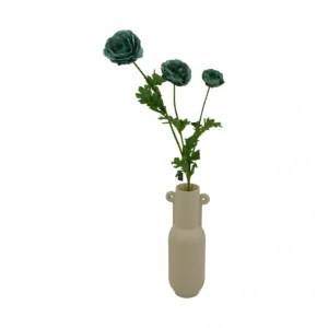 Ranunculus Buttercup - 3 Head - Blue, 48 cm