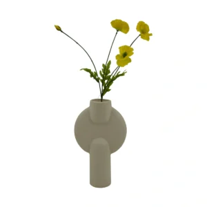 Coquelicot Poppy - 4 Head - Yellow, 56 cm