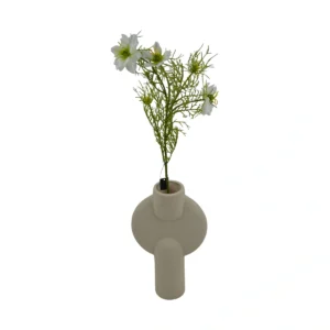 Artificial Nigella Branch - White, 67 cm