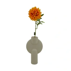 Chrysanth Ball Flower - Orange, 55 cm