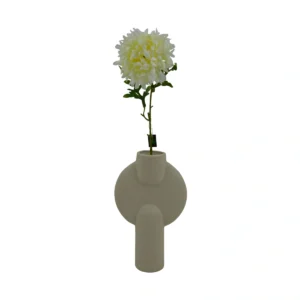 Chrysanth Ball Flower - White, 55 cm
