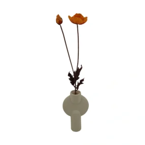 Autumn Coquelicot Poppy - 2 Head - Orange , 75 cm