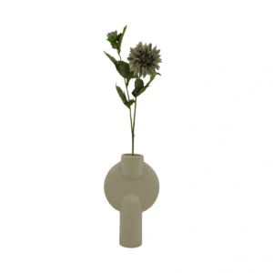 Dahlia Realistic Artificial Flower - 2 Head - Green, 65 cm