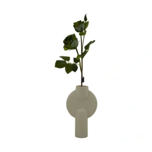 Rose Artificial Flower - 3 Head - Green, 68 cm