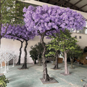 Luxurious Artificial Purple Blossomtree - Green, 310 cm