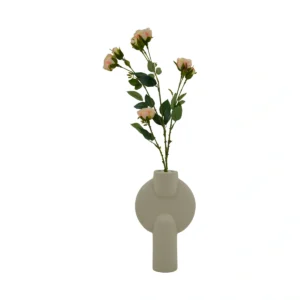 Elegant Rose Branch - 10 Head - Pink, 69 cm
