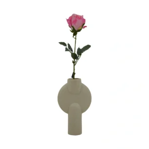 Realistic Artificial Rose - Pink, 58 cm