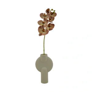 Artificial Butterfly Orchid Flowers - 7 Head - Brown , 76 cm