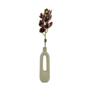 Cymbidium Artificial Orchid - 6 Head - Brown, 70 cm