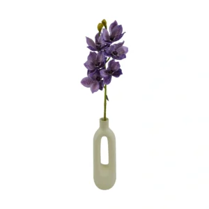 Cymbidium Artificial Orchid - 6 Head - Purple , 70 cm
