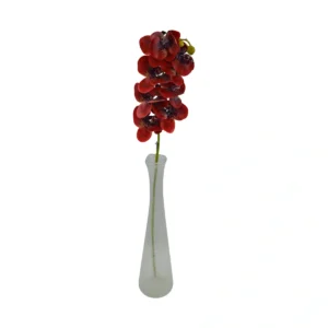 Butterfly Artificial Orchid - 9 Head - Red, 90 cm