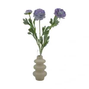 Vibrant Ranunculus Buttercup Flower - Purple, 52 cm