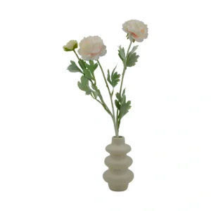 Vibrant Ranunculus Buttercup Flower - Pink, 52 cm