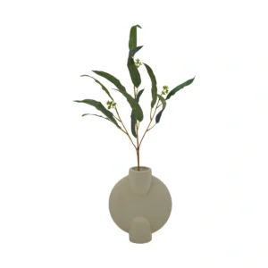 Curved Eucalyptus Branch - Green, 61 cm