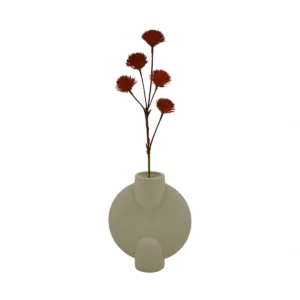 Colourful Spines Ball Flower - Red, 50 cm