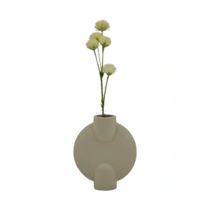 Colourful Spines Ball Flower - White, 50 cm