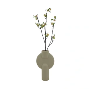 Small Berry Branch - White, 70 cm