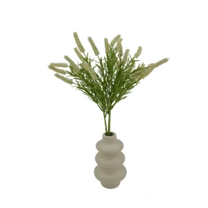 Artificial Faux Wildflower Bouquet - White, 46 cm