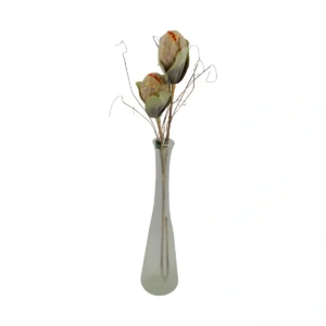 Fantasy Artificial Dried Orange Bud Stem - Orange, 92 cm