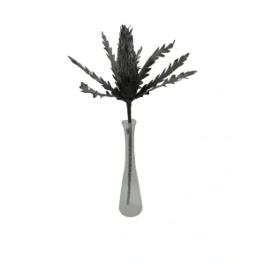 Artificial Exotic Protea-Inspired Stem - Grey, Blue, 93 cm