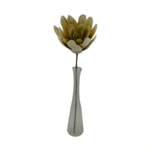 Artificial Rustic Lotus Flower Branch - White, 87 cm