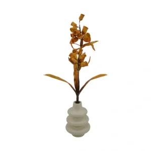Artificial Golden Dried Pod Branch - Orange, 88 cm
