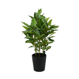 Artificial Syngonium Plant – Lush Vibrant Greenery - Potted - Green, 90 cm
