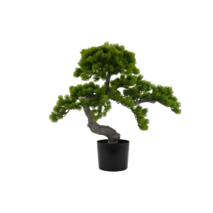 Elegant Artificial Bonsai Pine Tree - Green, 55 cm
