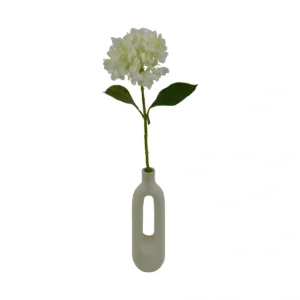 Big Hortensia Hydrangea Stem - White, 65 cm