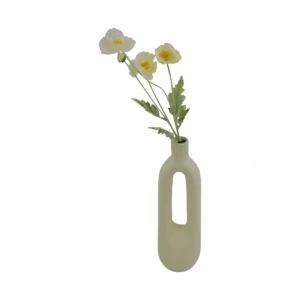 Coquelicot (Wild Corn Poppy) Flower - White, 75 cm