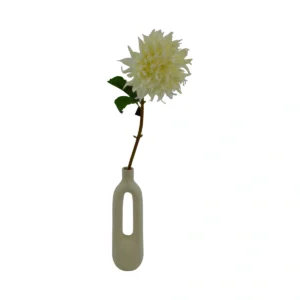 Artificial Dahlia Flower - White, 78 cm