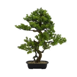 Elegant Artificial Juniper Bonsai Tree - Green, 89 cm
