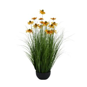 Chrysanth Onion Grass - 14 Head - Potted - Green, yellow, 90 cm