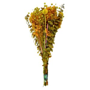 Dried Flower Bouquet Warm Yellow & Orange