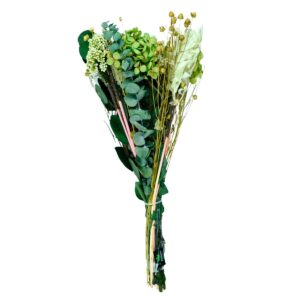Dried Flower Bouquet Natural Green & Cream
