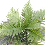 Artificial Mini Palm Tree In Ceramic Pot - Green, 60 cm Detailed shot