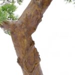 Large Artificial Bonsai Pine Tree With Textured Trunk 8 feet Artificial plant, detailed shot, Cypres bonsai tree fiberglas