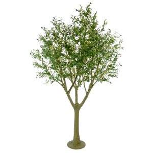 Large Artificial Olive Tree With Realistic Olives – Mediterranean Elegance - Green, 250 cm