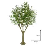 Large Artificial Olive Tree With Realistic Olives – Mediterranean Elegance - Green, 250 cm Detailed shots Olive leaves Artificial plants black olives