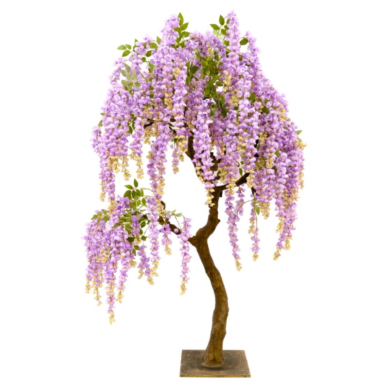 Elegant Artificial Wisteria Tree – Cascading Purple Blooms