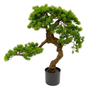 Artificial Japanese Bonsai Pine Tree - Green, 70 cm