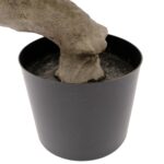 Artificial Bonsai Pine Tree Pine Leaves Detailed shot Black Pot