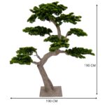 Artificial Pine Bonsai Tree Japanese Style 190 cm Cypress pine detailed shots textured trunk