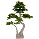 Artificial Pine Bonsai Tree With Dual Trunks 200 cm Detailed Shots
