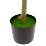 Artificial Olive Tree With Black Olives - Green, 120 cm Detailed shots black pot textured trunk olive leaves