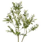 Artificial Olive Tree With Black Olives - Green, 120 cm Detailed shots black pot textured trunk olive leaves